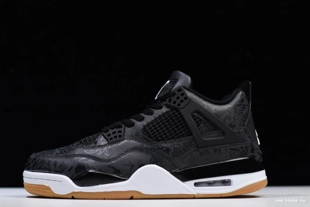 Rep Onekick Black Retro Air 4 Jordan CI1184-001 Laser 0623